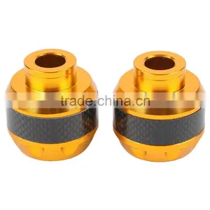 CNC Aluminum Carbon Frame Sliders Crash Protector For Yamaha Honda Moped Scooter thumbnail-3
