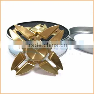 Best Promotion Gifts Metal Spiral Spinner Aluminum Four Finger Gyro thumbnail-5