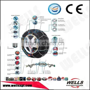 Factory CE Q235 Galvanized Tyre Protection 9mm KNS Snow Chain for Car thumbnail-1