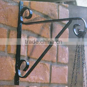 Garden Wall-Mounted Low Carbon Steel Q235 Hanging Flower Basket Bracket thumbnail-1