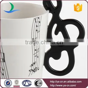 Ceramic Music Note Party Gift Cute Mug For Sublimation thumbnail-2