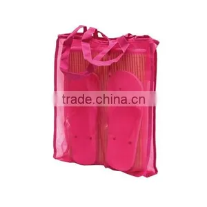 Beach Straw Mat Set With Flip Flop thumbnail-2