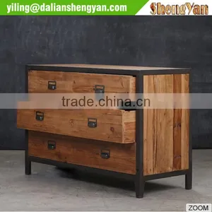 Metal And Wood Antique TV Cabinet , Vintage TV Stand thumbnail-1