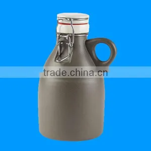 Popular 64oz Swing Top Caps Wholesale Ceramic Beer Growler thumbnail-1
