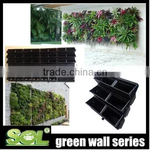 Big Outdoor Flower Pots Flora Felt Living Wall Planter Vertical Garden Plastic Flowerpot thumbnail-1