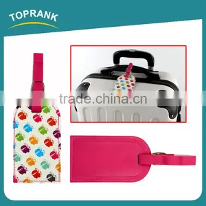 Toprank Factory Price Full Color Luggage Tag Printing Luggage Name Tag Airplane Travel PVC Luggage Tag thumbnail-1