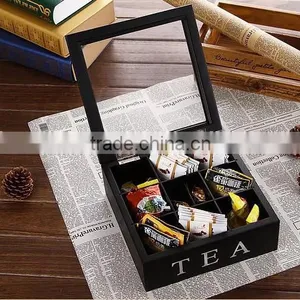 Black Wooden Tea Box thumbnail-3