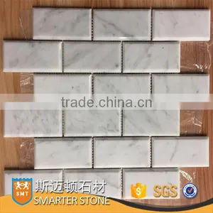 25x48mm Honed Finish White & Black Basketweave Tile for Home Decorations thumbnail-2