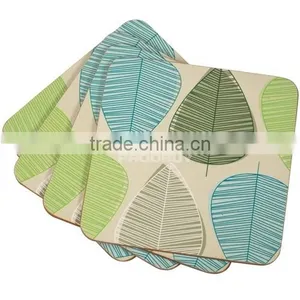 Lacquered Wooden Coasters/ Lacquer Coaster Set/ Showy Lacquer Coaster thumbnail-2