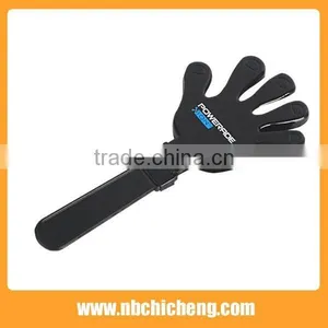 Cheap Plastic Hand Clapper, Black Plastic Clapper Plastic Hand Shaped Noisemaker thumbnail-1