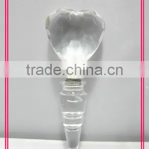 LED High Clear Acrylic Heart Shaped Wine Stopper thumbnail-1
