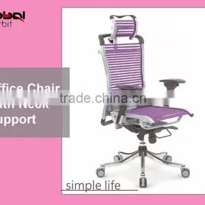 Office Furniture Swivel Chair, Good Quality Executive Purple Office Chair thumbnail-4