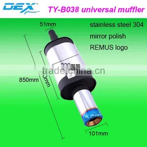 Hot Sale High Quality Car Stainless Steel REMUS Logo Exhaust Tip thumbnail-4