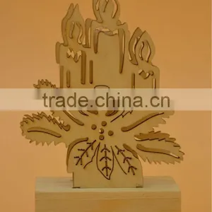 2015 Newest Top Quality Wooden Christmas Decor Gift With Light thumbnail-2
