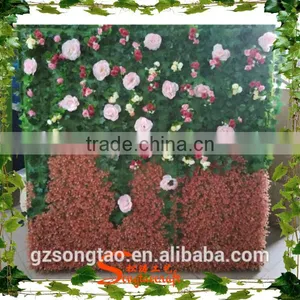 Artificial Flower Wall Indoor Decoration Artificial Flower Wall Decorative Wall Pieces thumbnail-1
