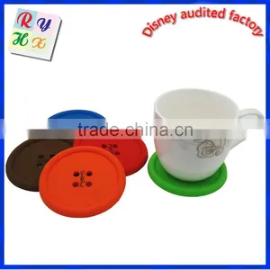 High Quality Round Shape Silicone Cup Coaster/ Pot Holder / Coaster / Placemat / Hot Pad thumbnail-1