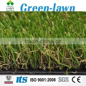 Perfect Artificial Grass Stem Grass Model Coffee Color, Four Colors With Curlve Yarn Below, SGS Certification. thumbnail-1