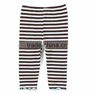 Capri Yoga Pants Green & White Stripe Girls Capri Pants High Quality Women Designer Capri Pants thumbnail-1