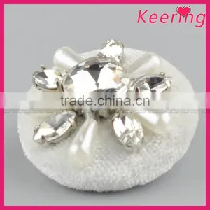 Wholesale Decorative Rhinestone Buttons Accessory Button for Clothing WBKA-296 thumbnail-1