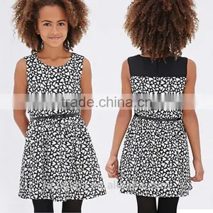 Girls Heart Print A-Line Dress Modren Children Wedding Dress Frocks Designs 2016 HSd7327 thumbnail-1