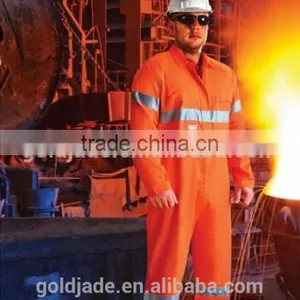 Customized Fire Retardant Industrial Ultrasoft Uniform Reflective Tape Overalls thumbnail-5