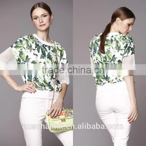 Fashion Pattern Wholesale Custom Women Woodland t Shirt Printing thumbnail-4