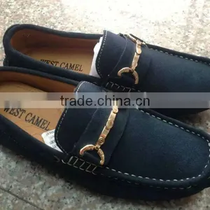 Brand Name Men Peas Shoes Stock Inventory Wholesale, Good Quality Men Stock Casual Shoes With Genuine Leather thumbnail-2