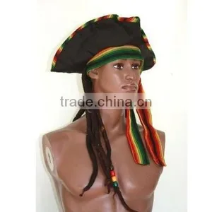Rasta Pirate Hat thumbnail-1