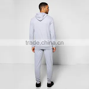Gray Plain Cotton Pique Joggers Men Sport Trousers Custom Design thumbnail-3