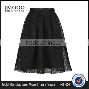 High Quality Airtex Midi Skirts 2016 Summer Fashion Skirts Women Office Wear A Line Skirts thumbnail-1