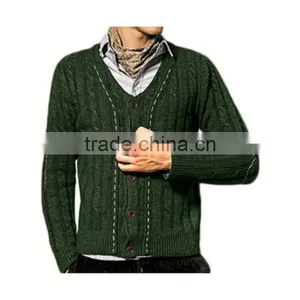 Hot Sale Buttons Fasten Long Sleeve Man Cardigan thumbnail-1