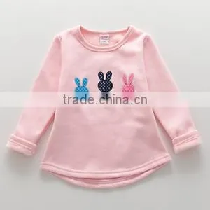 Cheap Customized Lovely Baby Girls Crewneck Hoodies3-6months Wholesale Good Quality Baby Girls Crewneck Hoodies Sweatshirt thumbnail-1