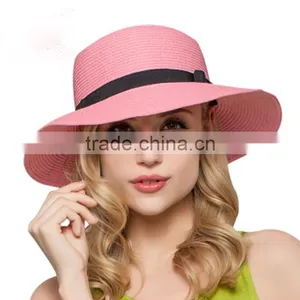 Zm40593b Summer New Fashion Simple Design Women Staw Sun Visor Hat thumbnail-2
