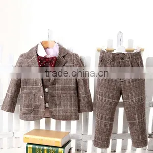 New Style Fashion Wholesaler Factory Price 3-pieces Boy Suit thumbnail-2