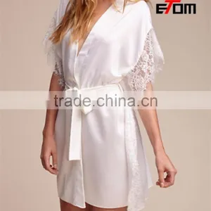 Personalised Bridal Robes, Bridesmaid Gifts, Kimono,Satin Robe, Lace Robe 2017028 thumbnail-1