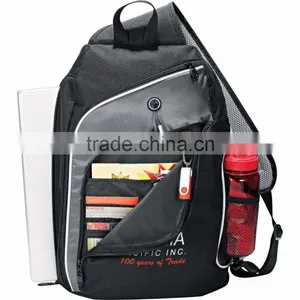 Vortex 15" Computer Sling Backpack - Shoulder Strap Adjusts to Cross at Right or Left and Comes With Your Logo thumbnail-4