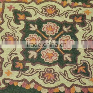 Embroidered Ethnic India Pillow Decor Accent Cushion Cover Kashmir Wool Crafts thumbnail-3