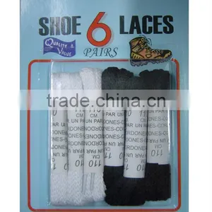 6PAIRS Denim Fabric Flat Shoe Laces thumbnail-1