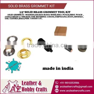3/8 " Solid Brass Grommets Kit With Anvil thumbnail-1