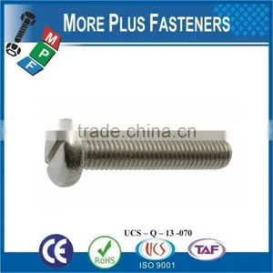Made in Taiwan DIN 85 ISO 1580 Slotted Pan Head Machine Screw DIN 85 thumbnail-5