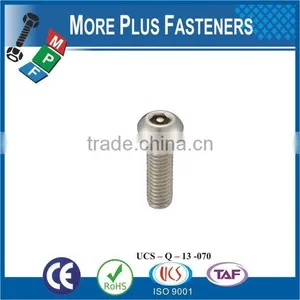 Made In Taiwan High Quality Security Screws Stainless Steel Screw Hex Soclet Pin Head thumbnail-2