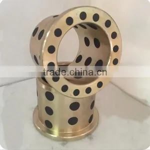 High Quality Flange Graphite Bronze Bushing Bearing thumbnail-1