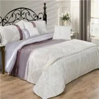 White Jacquard Duvet Cover thumbnail-1