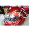 Motorcycle Full Face Helmet (RM809-red New Decal) thumbnail-1