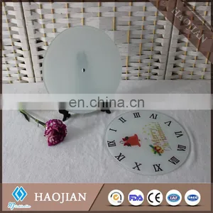 Tempered Glass Clock Sublimation Blank Table Clocks Cheap Table Clock Face thumbnail-1