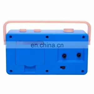 China Retro Portable Mini FM Radio Clock thumbnail-5