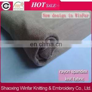 Winfar Textile Knit Dyed Stretch Viscose Jersey / Spandex Rayon Fabric Factories thumbnail-1
