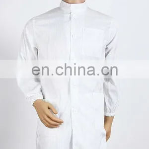 ESD Overcoats White Uniform Antistatic Apparel thumbnail-3