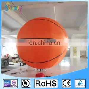 OEM Flying Inflatable Basketball Advertising Balloon 2m Inflatable Basketball Model for Party thumbnail-6