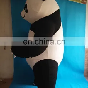 HI CE Hot Selling Vivid Giant Inflatable Panda Mascot Costume, Inflatable Panda Costume for Adult thumbnail-4